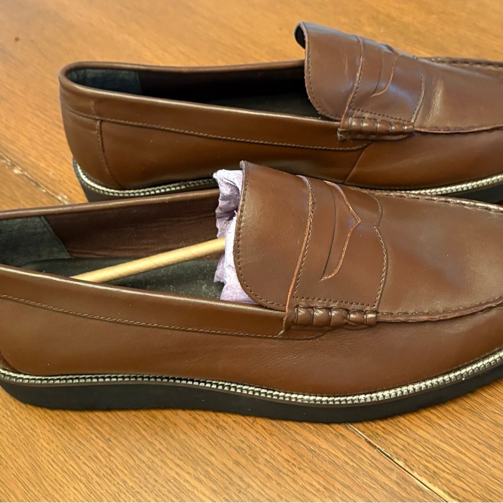 Classic Brown Leather Men's Loafers